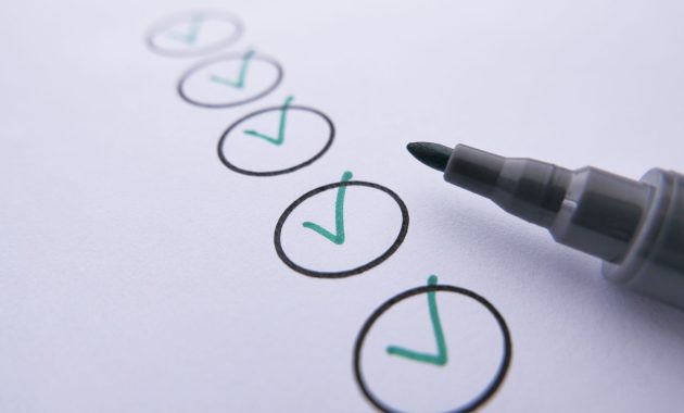 aap-tips-for-success-and-common-mistakes-to-avoid-1793203237 Close-up of a checklist with green checkmarks on white paper using a marker.